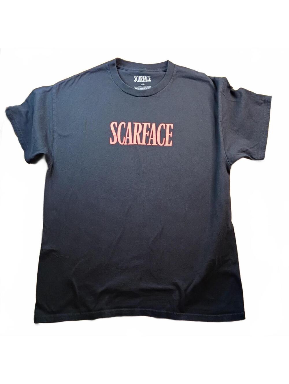 Scarface Movie Themed Black Graphic T-Shirt Size L